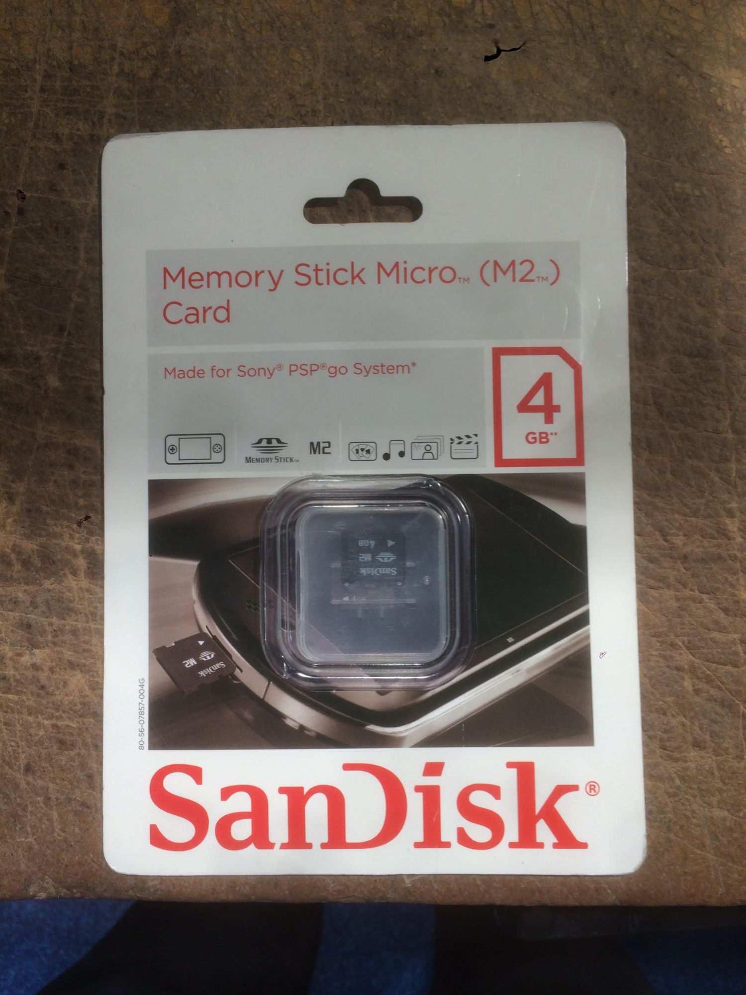 SanDisk 4GB Memory Stick Micro M2 Flash Card