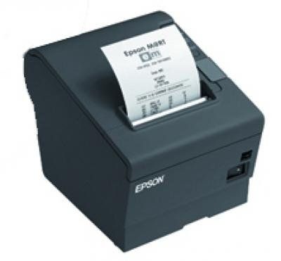 Impresora térmica de recibos Epson TM T88V - Rol de 8 cm - Hasta 300 mm/s - USB, LAN - Gris oscuro
