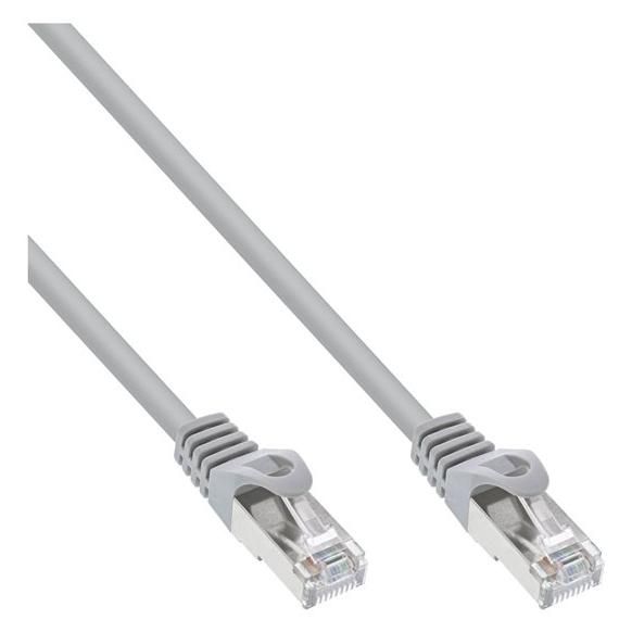 INTOS ELECTRONIC RJ-45 (M) to RJ-45 (M) Cable - 50 cm - SFTP - CAT 5e - Molded - Grey