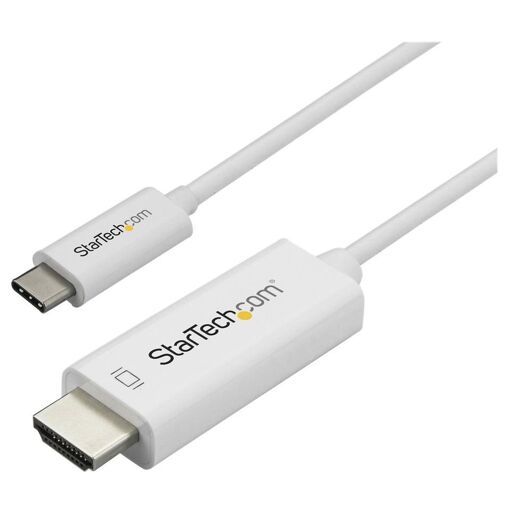 Adaptateur StarTech USB-C vers HDMI 4K 60 Hz, 1 m, Blanc