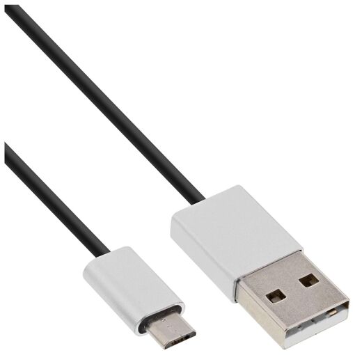 Cable USB INTOS Electrónica - Negro, 2 m