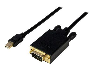 StarTech.com Adaptador Convertidor Mini DisplayPort a VGA de 4,5 metros - Convertidor Activo DP a HD15 para Mac o PC - Negro