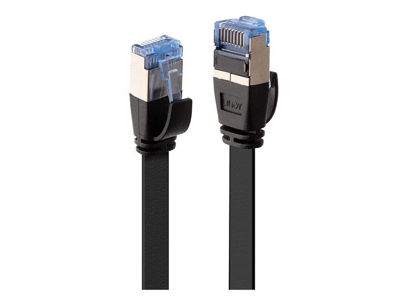 Lindy CAT6a Shielded Twist Pair Cable - 1m Black