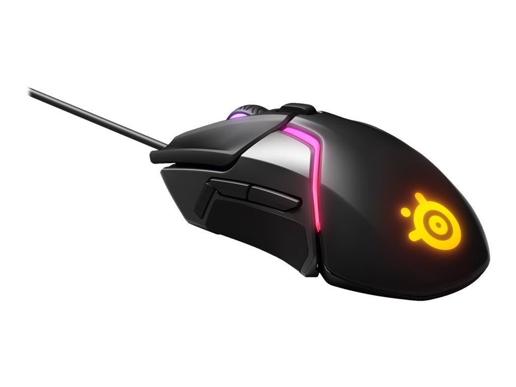 Ratón SteelSeries Rival 600 - Ergonómico - Para diestros - Óptico - 7 Botones - Con cable - USB - Negro