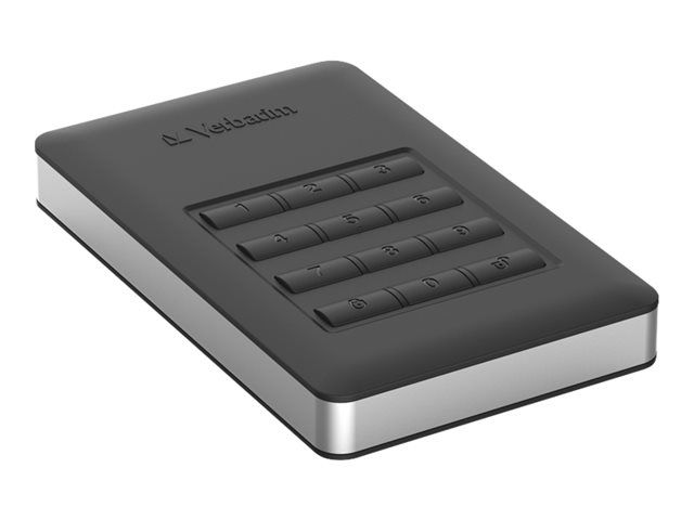 Verbatim Portable SSD - 256GB - Encrypted - USB 3.1 Gen 1 (USB-C) - AES 256-bit Encryption