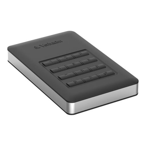Verbatim Portable SSD - 256GB - Encrypted - USB 3.1 Gen 1 (USB-C) - AES 256-bit Encryption