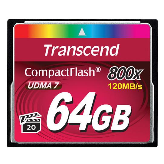 Transcend 64GB CompactFlash Card (800x, MLC)
