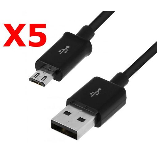 Little Boutik USB/Micro USB Cables, Pack of 5