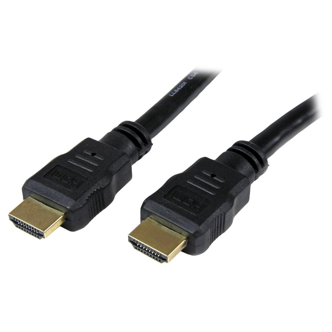 Cable HDMI de alta velocidad Startech 4K x 2K, 1,5 m - Cable HDMI macho a macho - Negro - Dorado - Doble blindaje