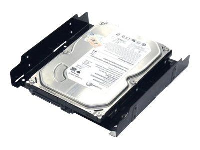 MaxInPower Storage Bay Adapter - 3.5" to 2 x 2.5" - Matte Black