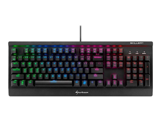 Sharkoon Skiller MECH SGK3 Mechanical Keyboard, Backlit, USB, US, Kailh Blue Switches
