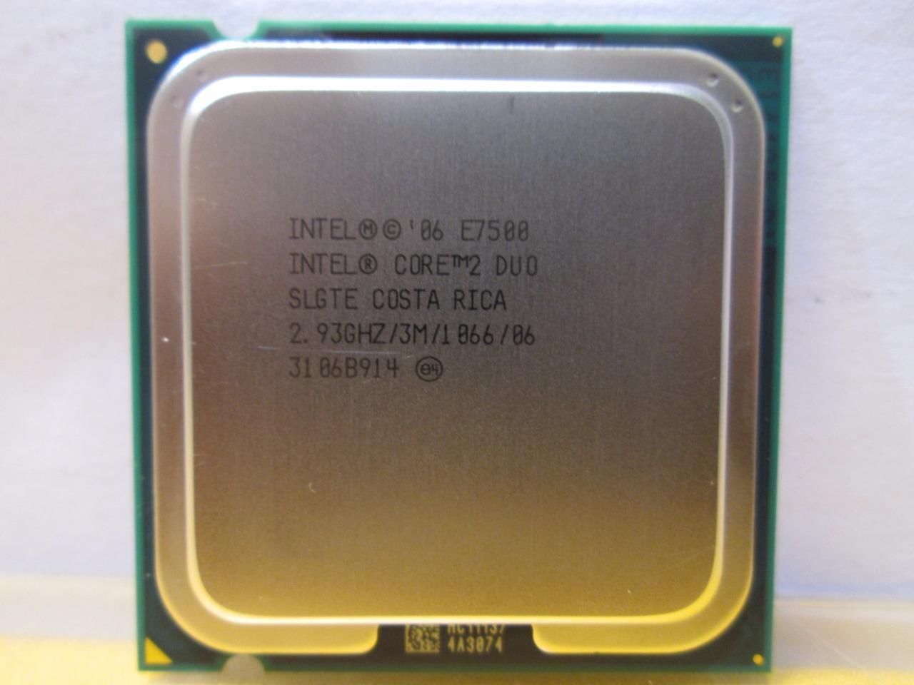 Procesador Intel Core 2 Duo E7500 2.93 GHz 3 MB 1066 MHz Socket LGA775 SLGTE