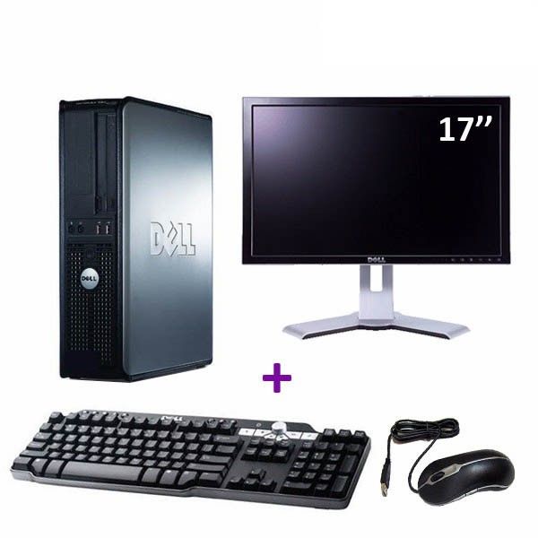 Dell Optiplex 380 DT Desktop PC - Core i5-7500 2.9GHz, 4GB RAM, 2TB HDD, Windows 10 Pro + 17" Monitor