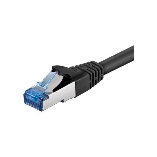 Wentronic Goobay Network Cable - 5m, RJ-45 to RJ-45, CAT 6a SFTP, Halogen-free, Molded, Straight - Black
