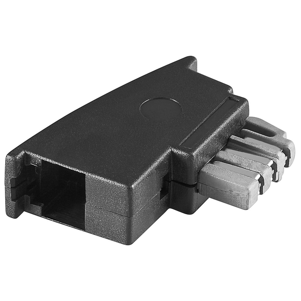 Goobay Phone Adapter - RJ-11 (F) to TAE-N (M) - Black