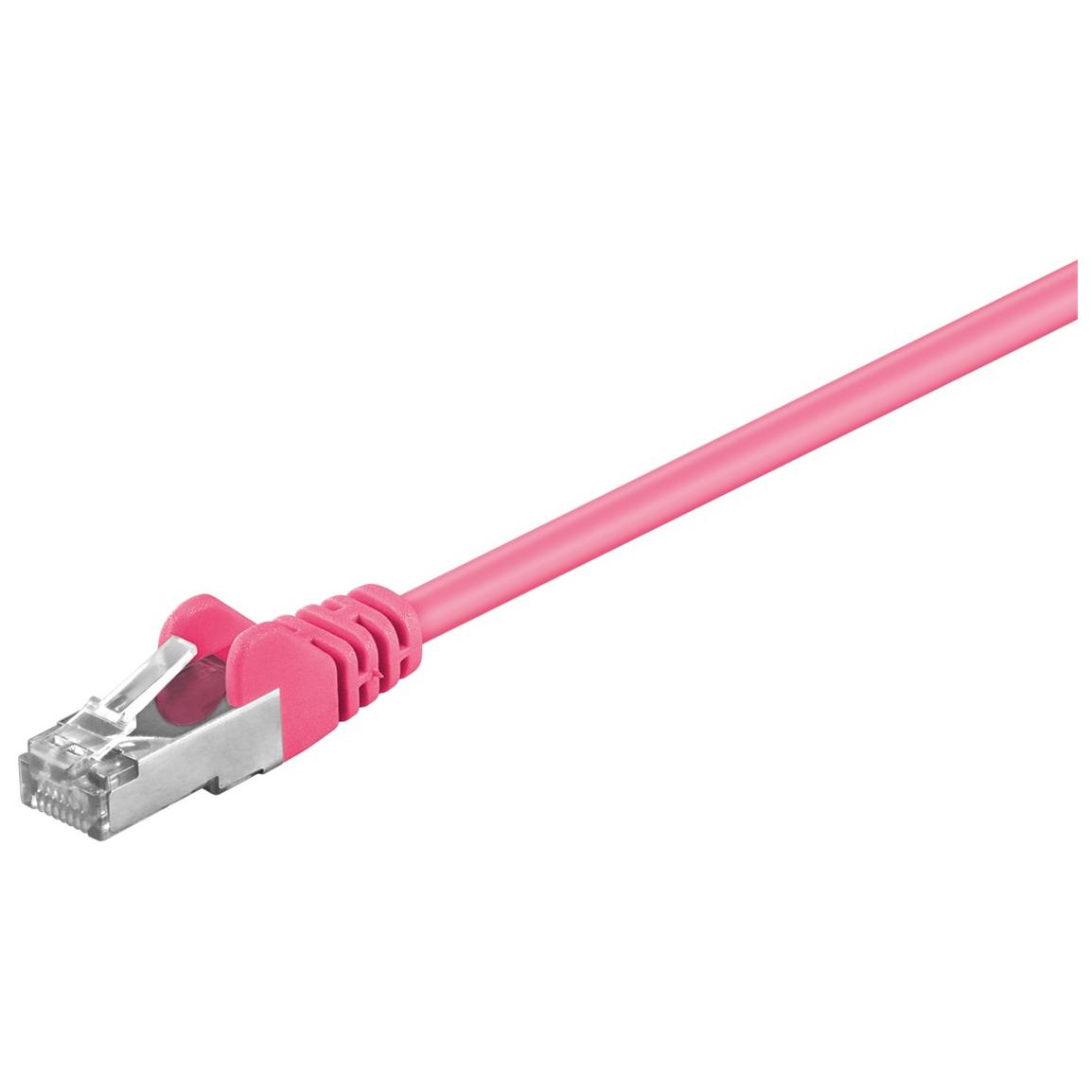 Goobay Cat5e Network Cable 1m Magenta SF/UTP (S-FTP)