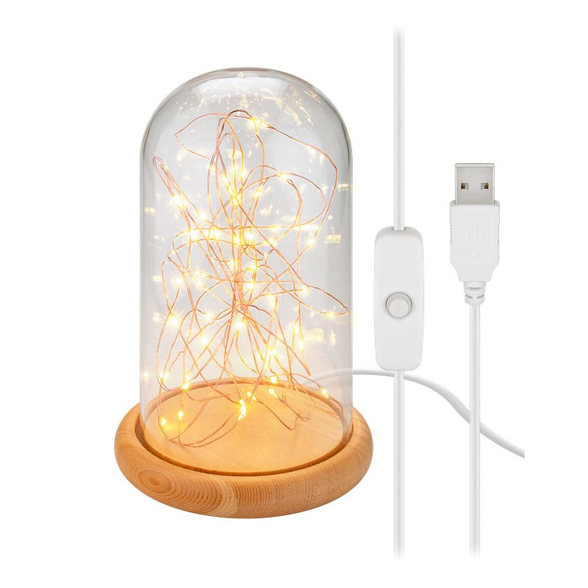 Goobay Glass Bell With Micro LED Light Chain