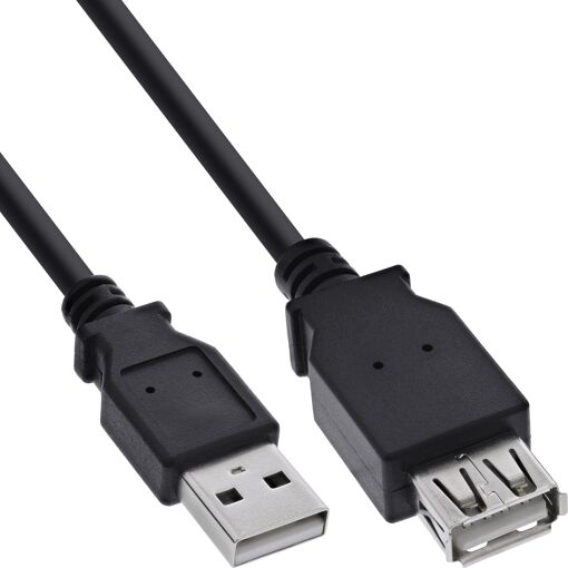 Câble USB haute vitesse InLine 1m, 0,48 Gbit/s, Noir