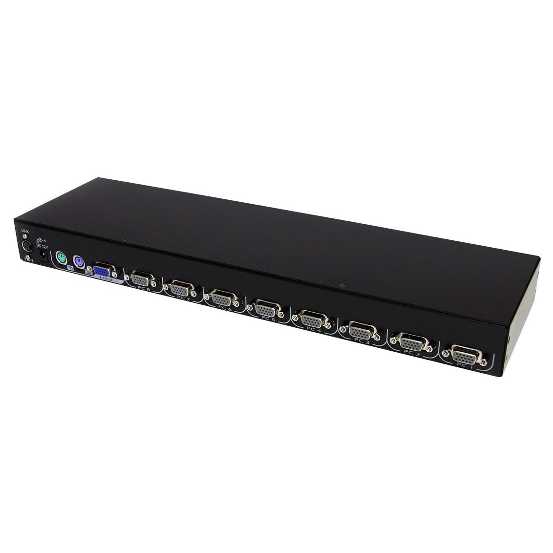 Conmutador KVM StarTech.com de 8 puertos - Conmutador de consola local para monitores LCD