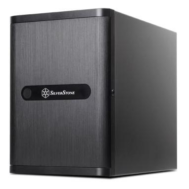 Silverstone DS380 Mini Tower Case - Black (No Power Supply) - USB/Audio