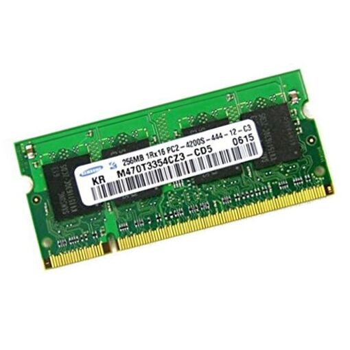 Memoria RAM Samsung SODIMM DDR2 de 256 MB (PC2-4200S, 533 MHz) para portátiles