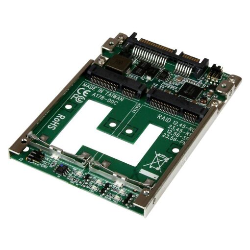 Adaptateur RAID StarTech.com pour 2 disques SSD mSATA vers SATA 2,5 pouces