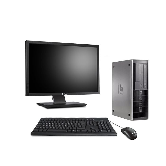HP Elite 8300 SFF + 22' Screen - Intel G870 / 3.10 GHz - 8GB RAM - 2TB HDD - DVD - Gigabit Ethernet - Windows 10 Pro