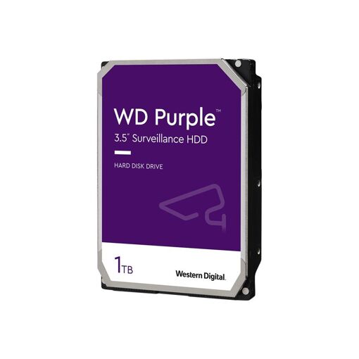 Disco duro interno WD Purple 1 TB - 3.5" SATA 6Gb/s - memoria buffer: 64 MB - para My Cloud EX2, EX4