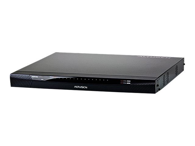 Conmutador ATEN KVM sobre IP KN4116V - Pantalla, teclado y mouse/audio - Cableado CAT5 - 16 entradas KVM/audio - 1 usuario local - 4 usuarios IP - Computadora de escritorio