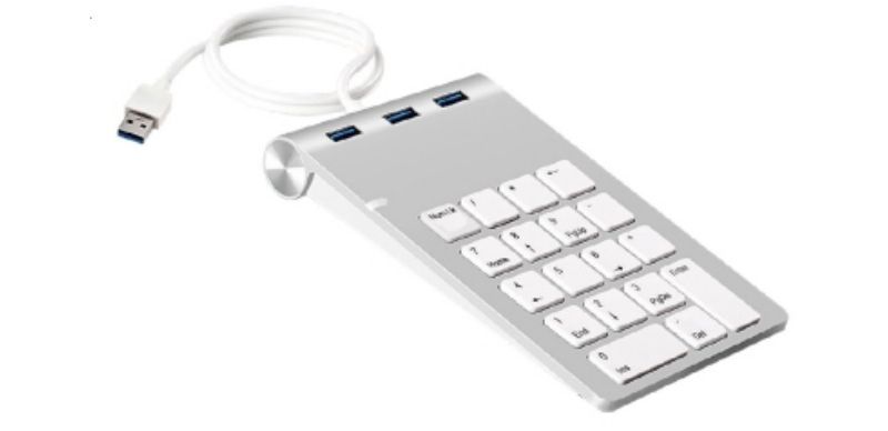 Xtrememac Digital Keyboard + 3-Port 3.0 Hub