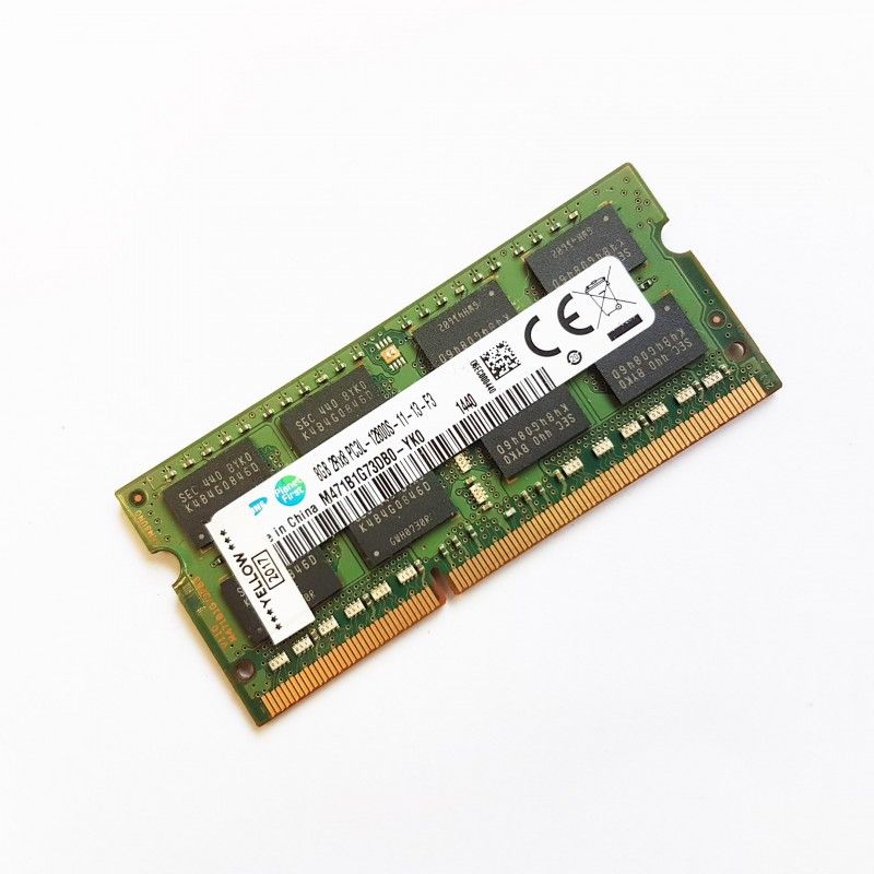 Samsung 8GB DDR3 SODIMM RAM (M471B1G73DB0-YK0, PC3L-12800S, 1600MHz)