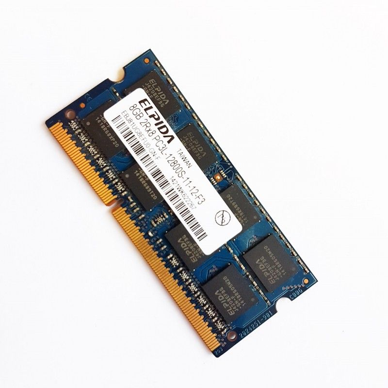 Elpida 8GB DDR3 SODIMM RAM (EBJ81UG8EFU0-GN-F, PC3L-12800S, 1600MHz)