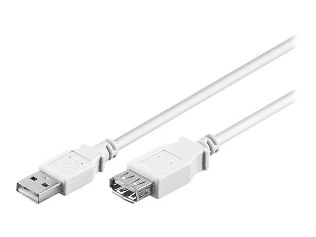 Wentronic USB Cable Extension - 1.8m, White