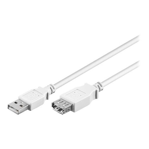 Wentronic USB Cable Extension - 1.8m, White