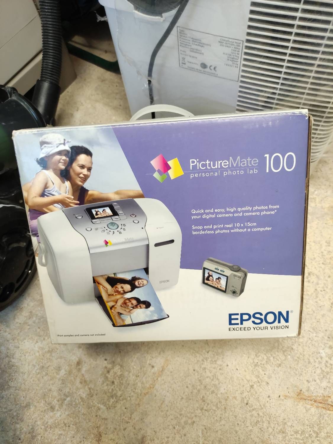 Epson PictureMate 100 Photo Printer - Color Inkjet - 4x6 in up to 1.38 min/page (color) - 20-Sheet Capacity - USB