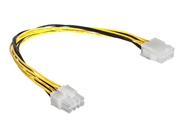 Delock Power Supply Extension Cable - 8-Pin Internal Power Connector - 30cm