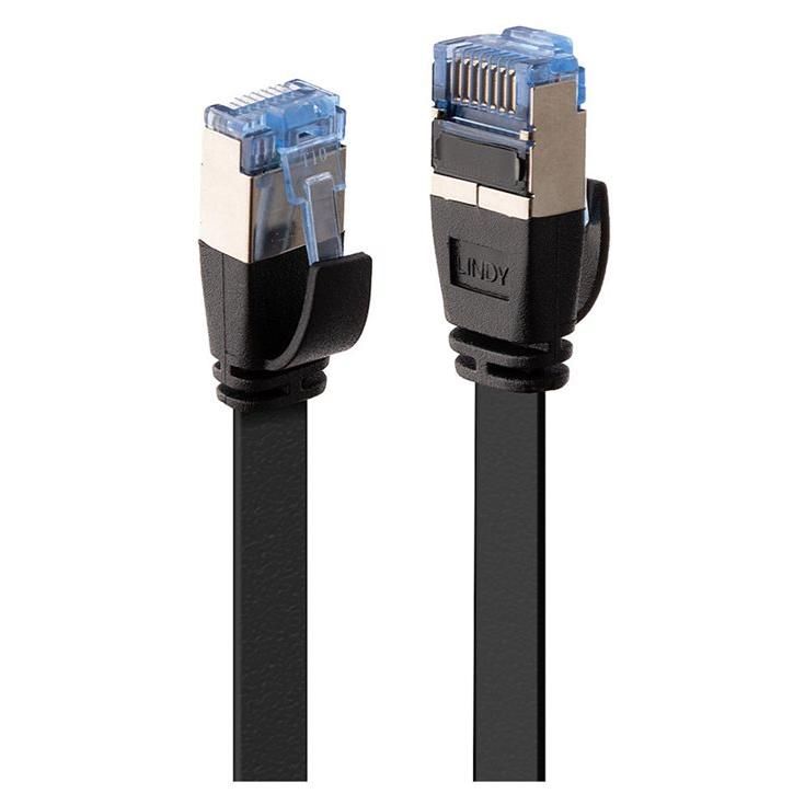 Lindy CAT6a Shielded Twisted Pair Cable - 10m, Black
