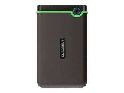 Transcend StoreJet 25M3 - Disco duro externo de 2 TB - 2,5'' - USB 3.1 Gen 1 - Encriptación AES 256 bits - Gris acero