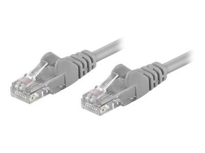 IC Intracom RJ-45 (M) to RJ-45 (M) Cable - 1m - UTP - CAT 5e - Molded, Straight - Gray