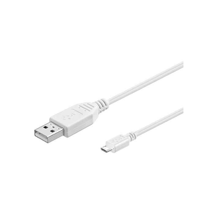 Wentronic USB Cable - 30cm, White