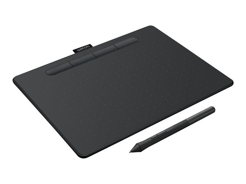 Wacom Intuos Petite Creative Pen - 5.9 x 7.5 inch Digitalizer - Electromagnetic - 4 Buttons - Wired - USB - Black