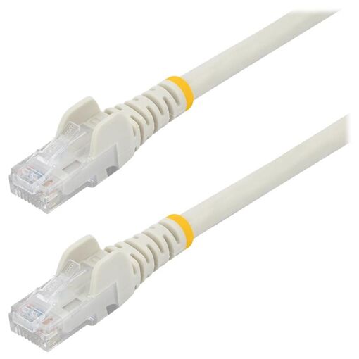 Cable Ethernet StarTech de 1 metro, blanco, con conectador RJ45 sin agarre, 10GbE, PoE, certificado UL