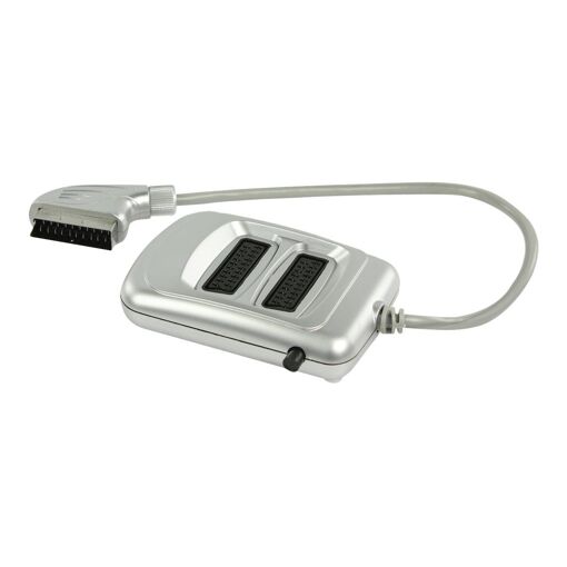 Séparateur vidéo/audio Nedis Valueline - SCART femelle vers SCART mâle - 0,5 m - Argent