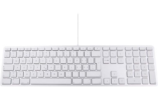 LMP USB Keyboard KB-1243 Silver - AZERTY Mac Keyboard