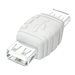 Inversor de género StarTech.com USB - Adaptador A a A - Blanco - Invertidor de conexión USB - F/F