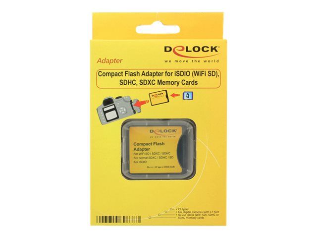 Adaptador de tarjeta Delock (SD, SDHC, SDXC) - CompactFlash