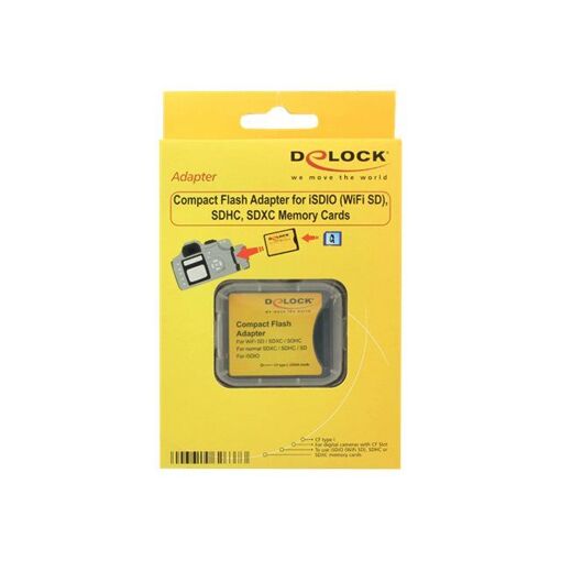Adaptador de tarjeta Delock (SD, SDHC, SDXC) - CompactFlash