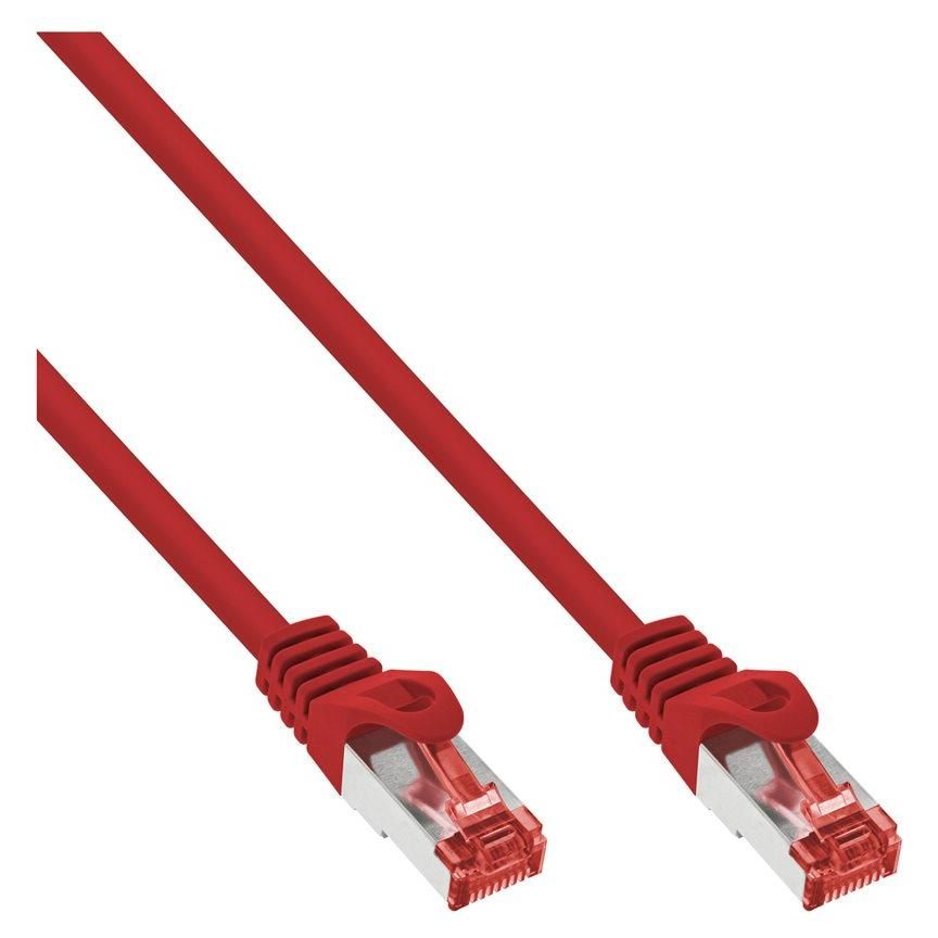 INTOS ELECTRONIC CAT 6 SFTP RJ-45 Cord, 7.5m, Red