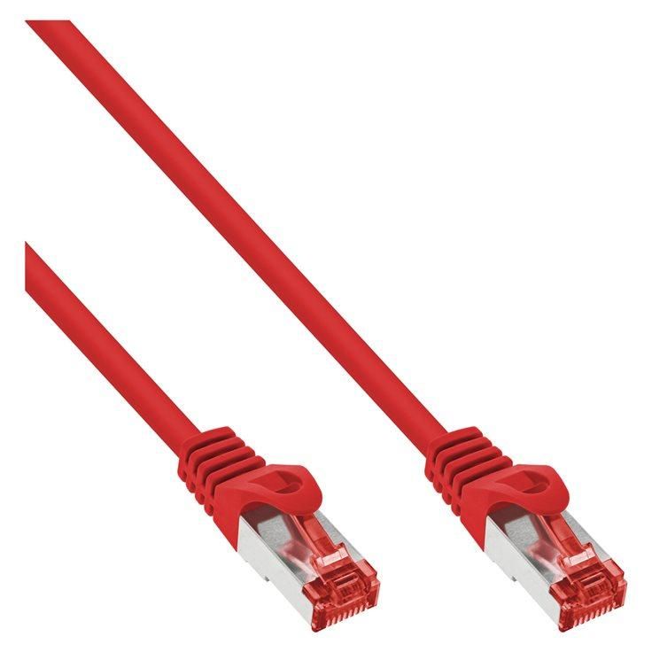 INTOS ELECTRONIC CAT 6 RJ-45 Cable, 40m, Red