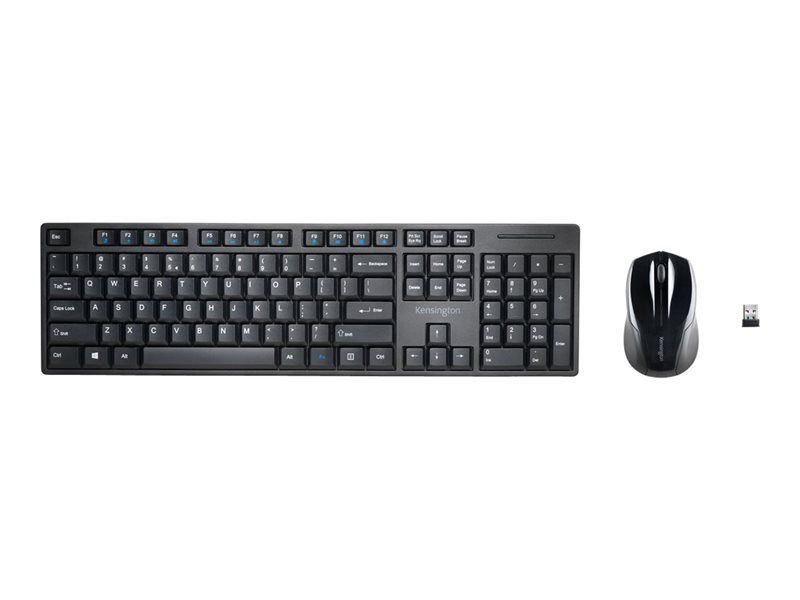 Kensington Pro Fit Low-Profile Wireless Desktop Set - Keyboard and Mouse